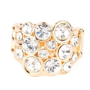 Bubbling Bravado Gold Ring